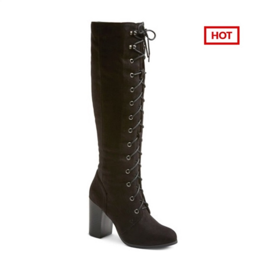 Black Lace Up Boots